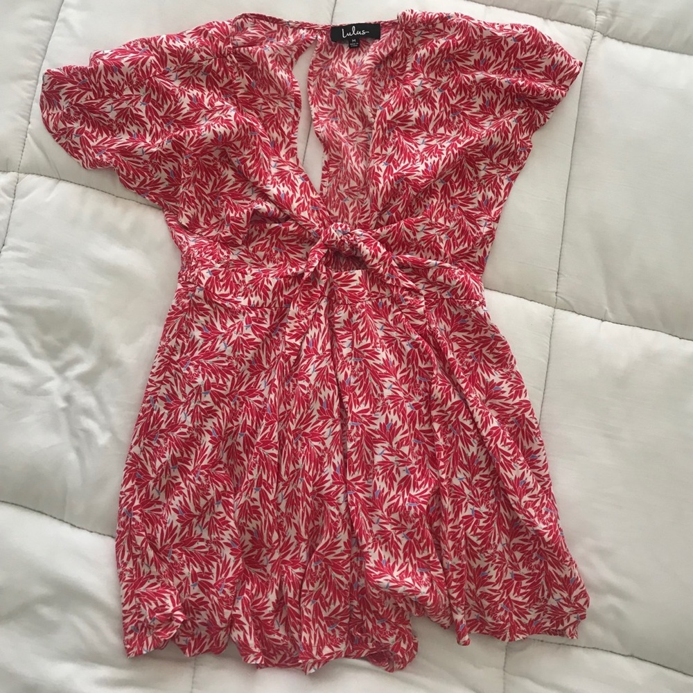 Red Lulus romper